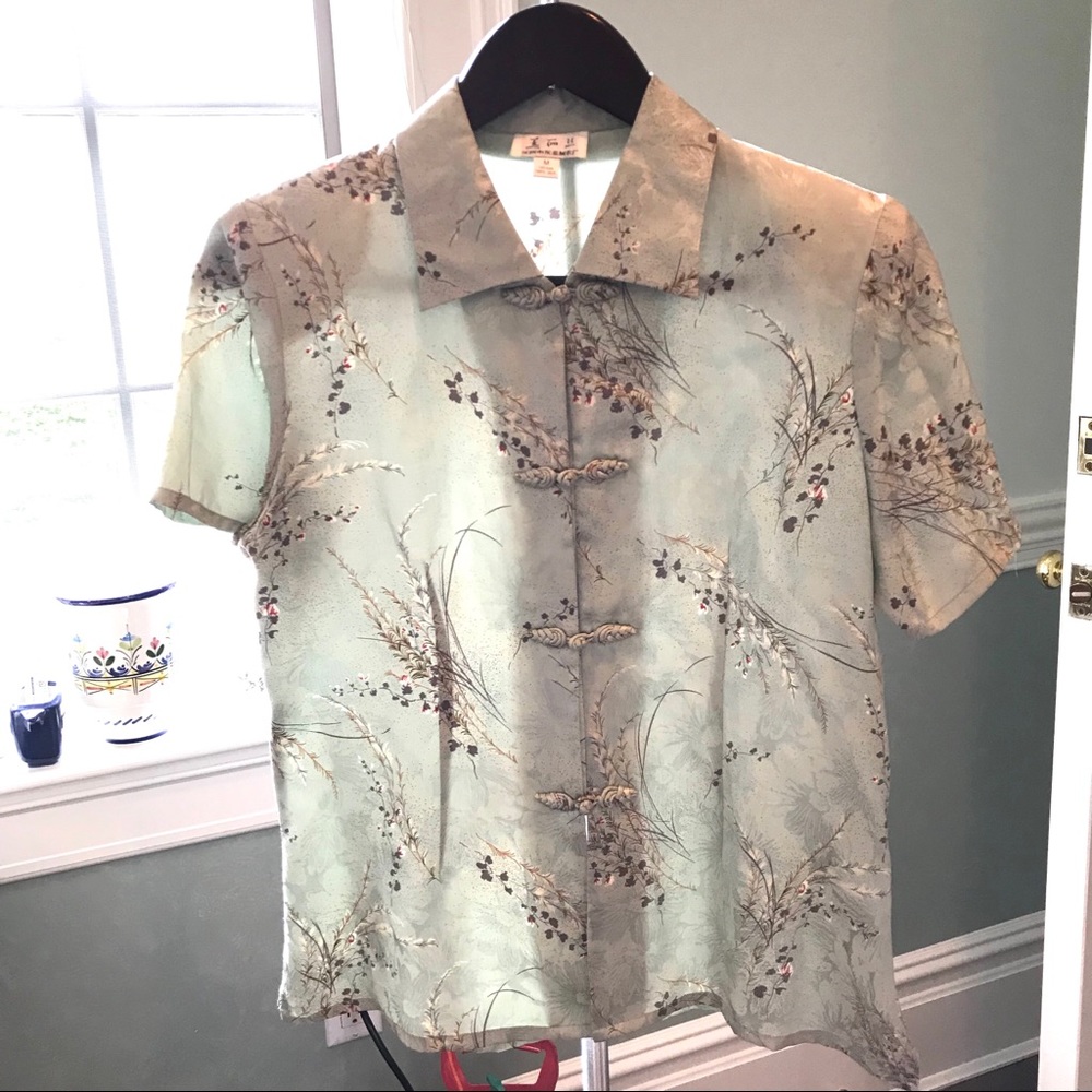 Vintage Chinese 100% Silk Top